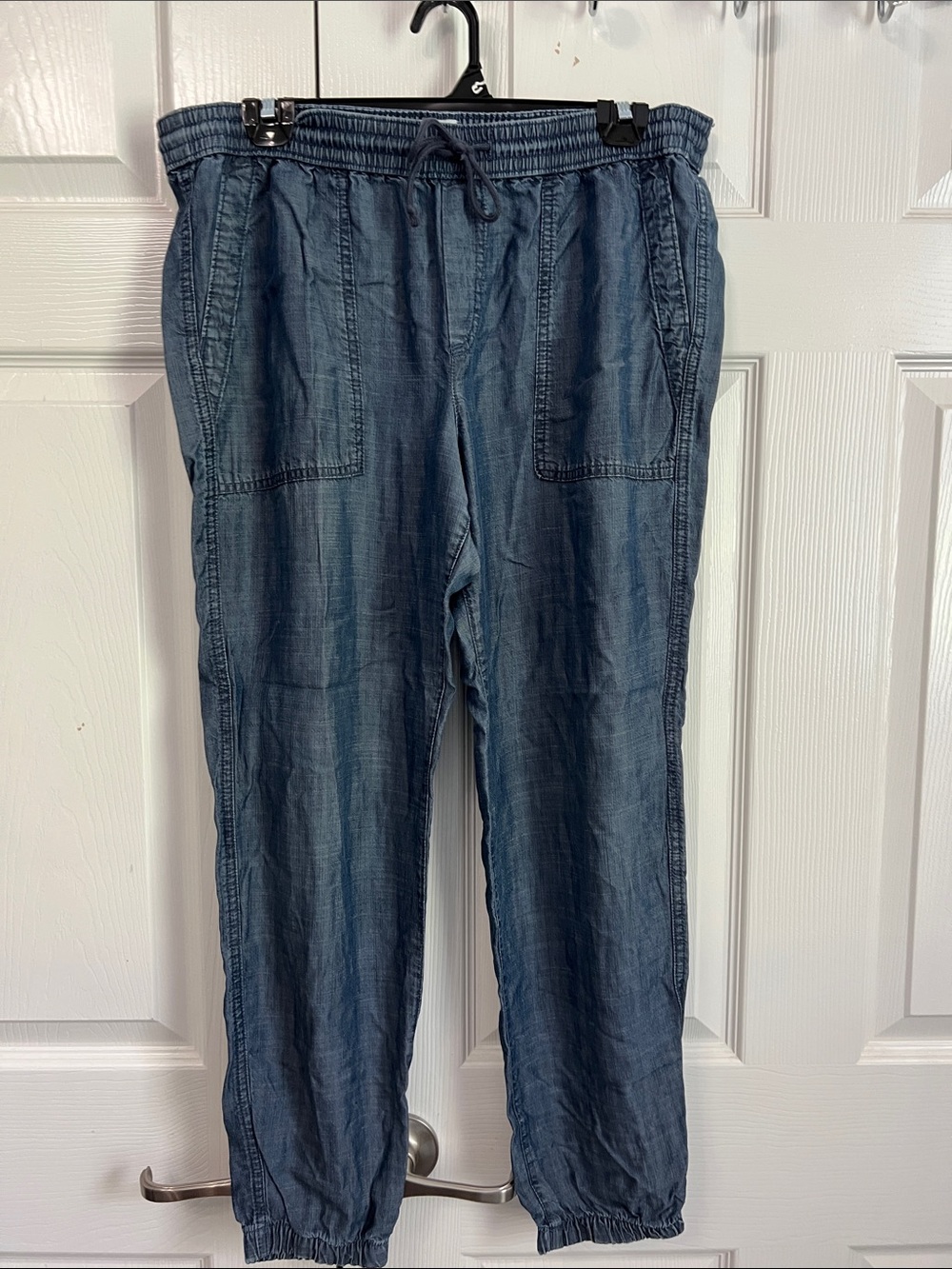 GAP Women's Denim-Style Jogger Pants - Blue